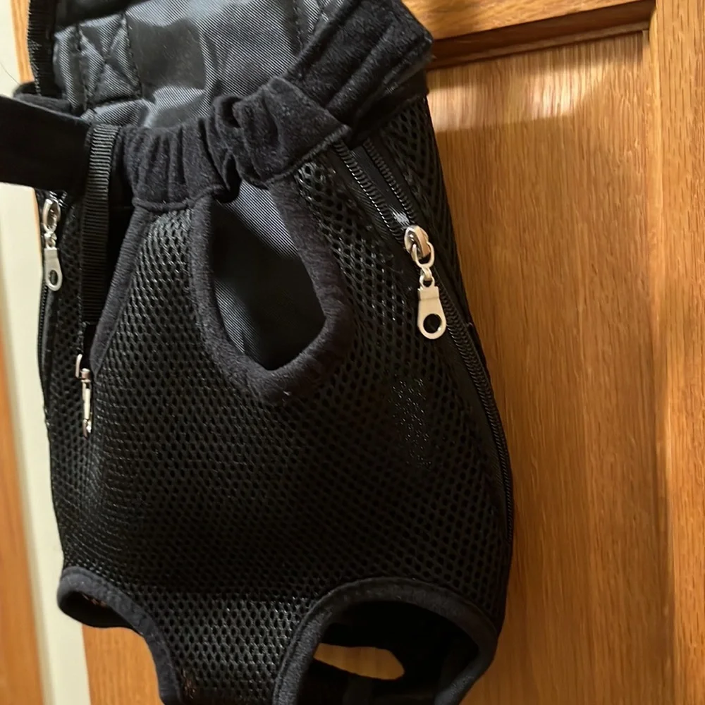 NWOT Medium black pet backpack